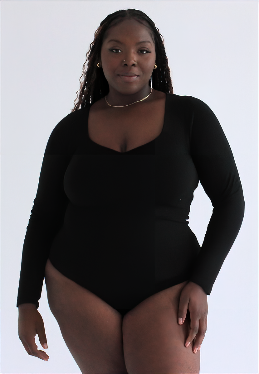 Women's Everyday Long Sleeve Bodysuit made with Organic Cotton
