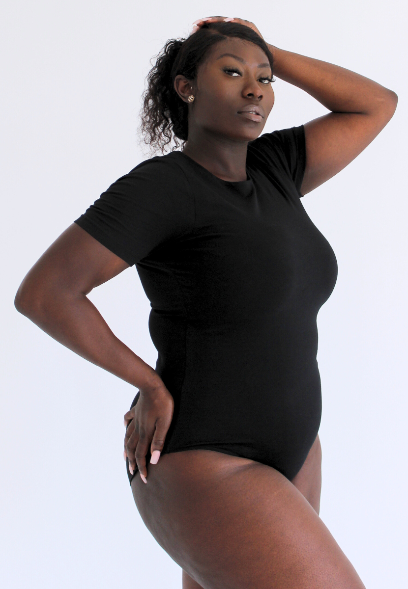 OW Rosa Bodysuit-Ultra Soft Cotton Short Sleeve Bodysuit Tops for